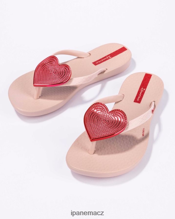 červená tečka ruměnec k maxi srdce Ipanema děti 42PR8P341 obuv