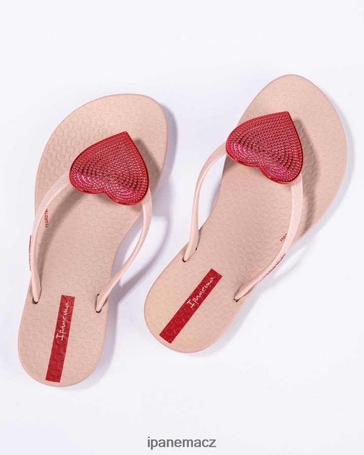 červená tečka ruměnec k maxi srdce Ipanema děti 42PR8P341 obuv