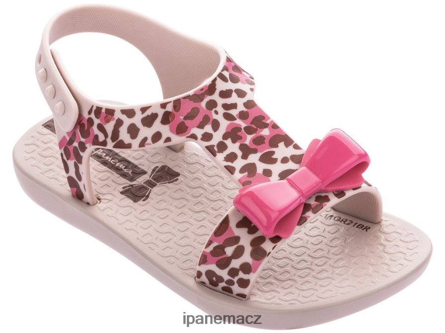 růžová mašle b sny leoparda Ipanema miminka 42PR8P365 obuv